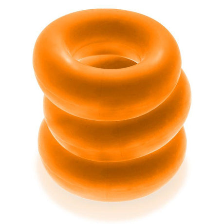 Fat Willy 3 Pc Jumbo Cockrings Orange - Adult Toys