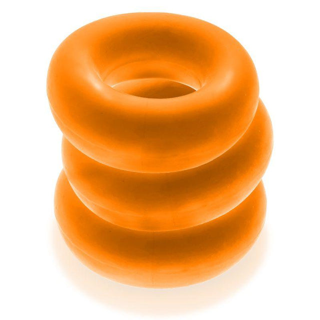 Fat Willy 3 Pc Jumbo Cockrings Orange - Adult Toys
