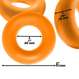 Fat Willy 3 Pc Jumbo Cockrings Orange - Adult Toys