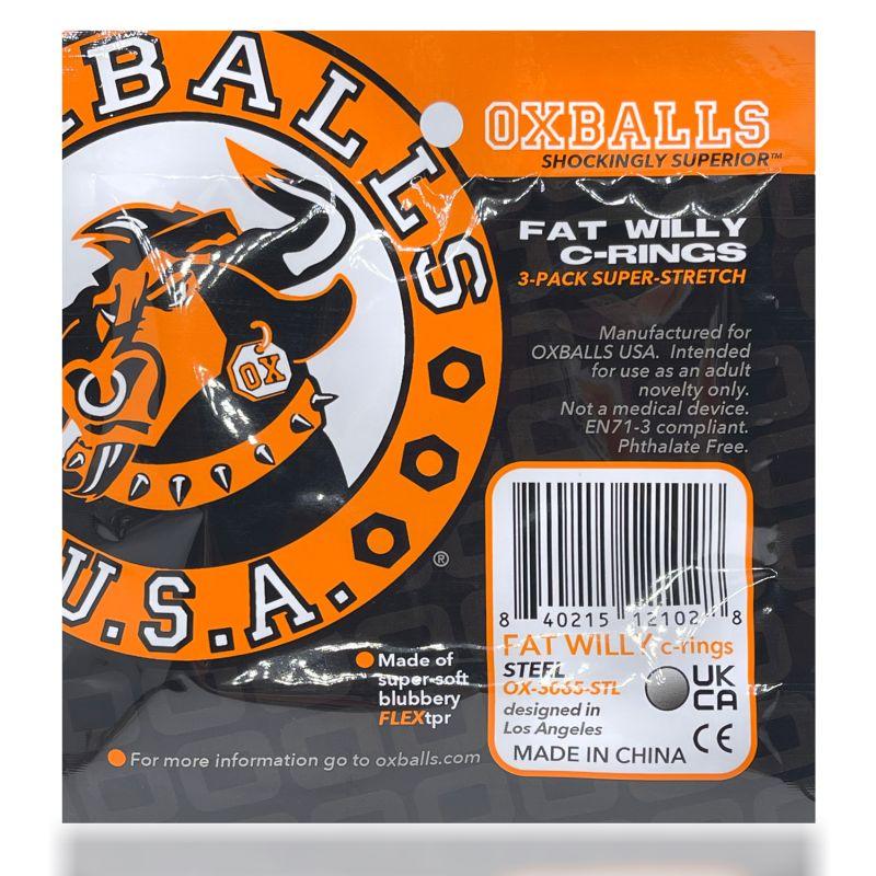 Fat Willy 3 Pc Jumbo Cockrings Orange - Adult Toys