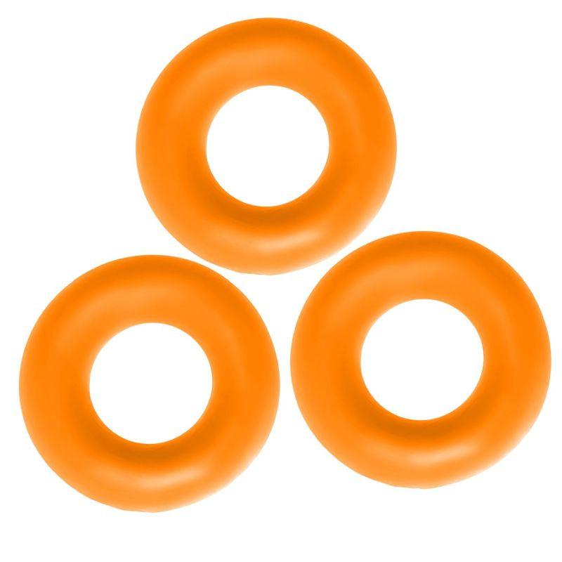 Fat Willy 3 Pc Jumbo Cockrings Orange - Adult Toys
