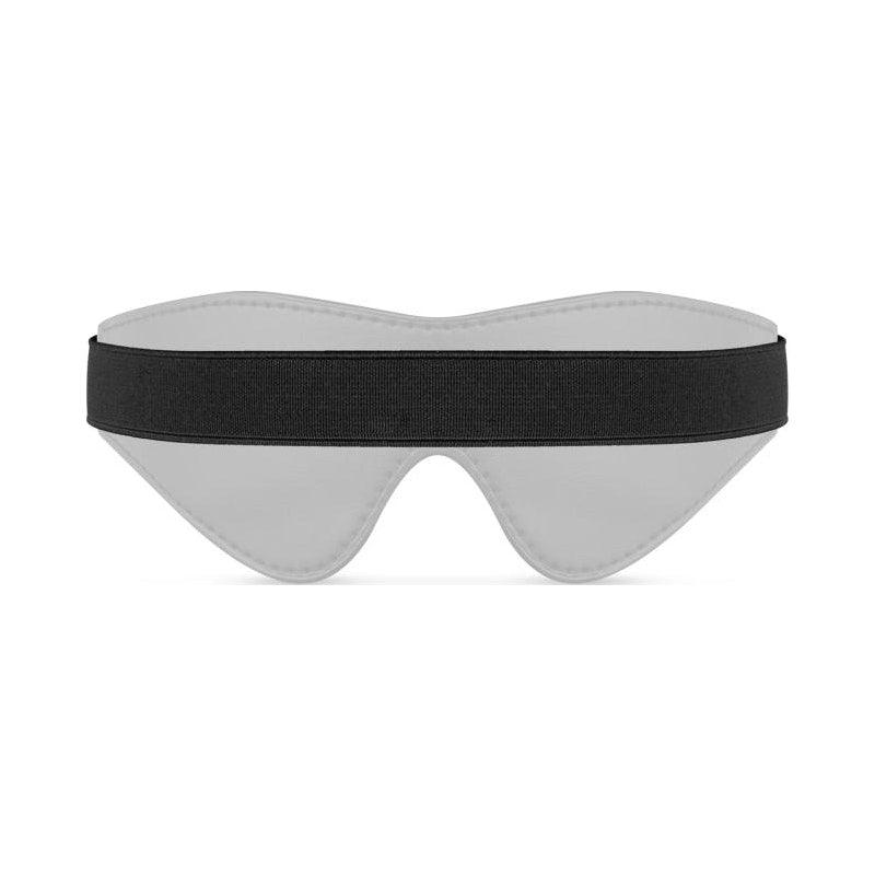 Faux Leather Blindfold Black - Adult Toys