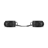 Faux Leather Handcuffs Black - Adult Toys