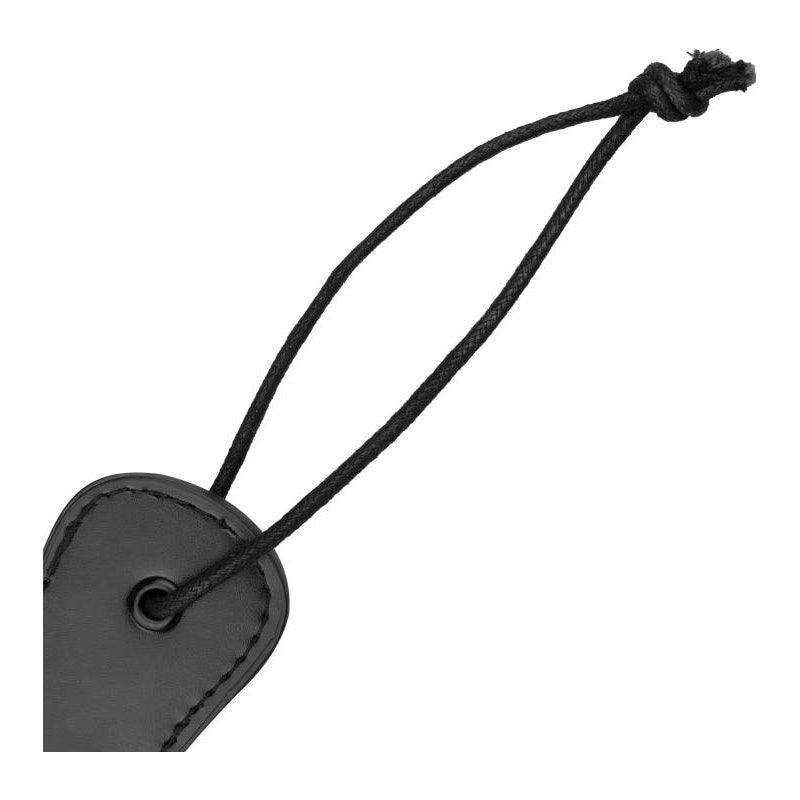 Faux Leather Paddle Black - Adult Toys