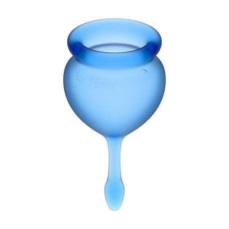 Feel Good Menstrual Cup Light Blue 2pcs - Naughty by Nature Adult Store