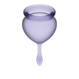 Feel Good Menstrual Cup Lila 2pcs - Adult Toys