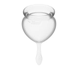 Feel Good Menstrual Cup Transparent 2pcs - Naughty by Nature Adult Store