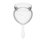 Feel Good Menstrual Cup Transparent 2pcs - Naughty by Nature Adult Store