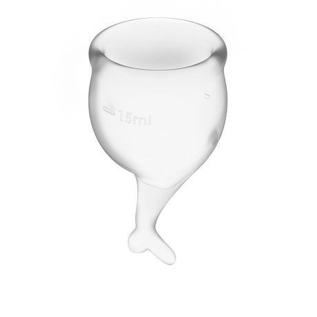 Feel Secure Menstrual Cup Transparent 2pcs - Adult Toys