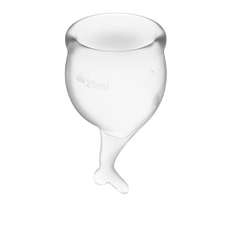 Feel Secure Menstrual Cup Transparent 2pcs - Adult Toys