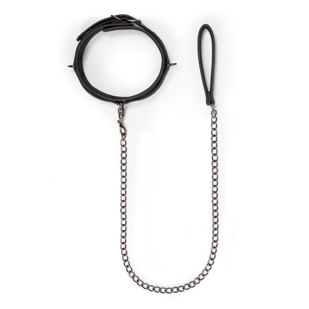 Fetish collar With Leash - Adult Toys