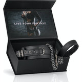 Fetish collar With Leash - Adult Toys
