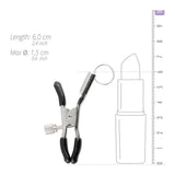 Fetish Collection Adjustable Metal Screw Nipple Clamps with Rings - Adult Toys