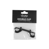 Fetish Collection Double Metal Bondage Clip – Grey Attachment Hook - Adult Toys