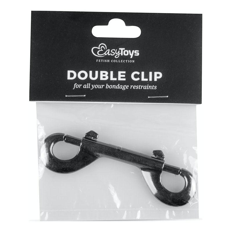 Fetish Collection Double Metal Bondage Clip – Grey Attachment Hook - Adult Toys