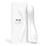 Flexible Bending Silicone Vibrator White - Adult Toys