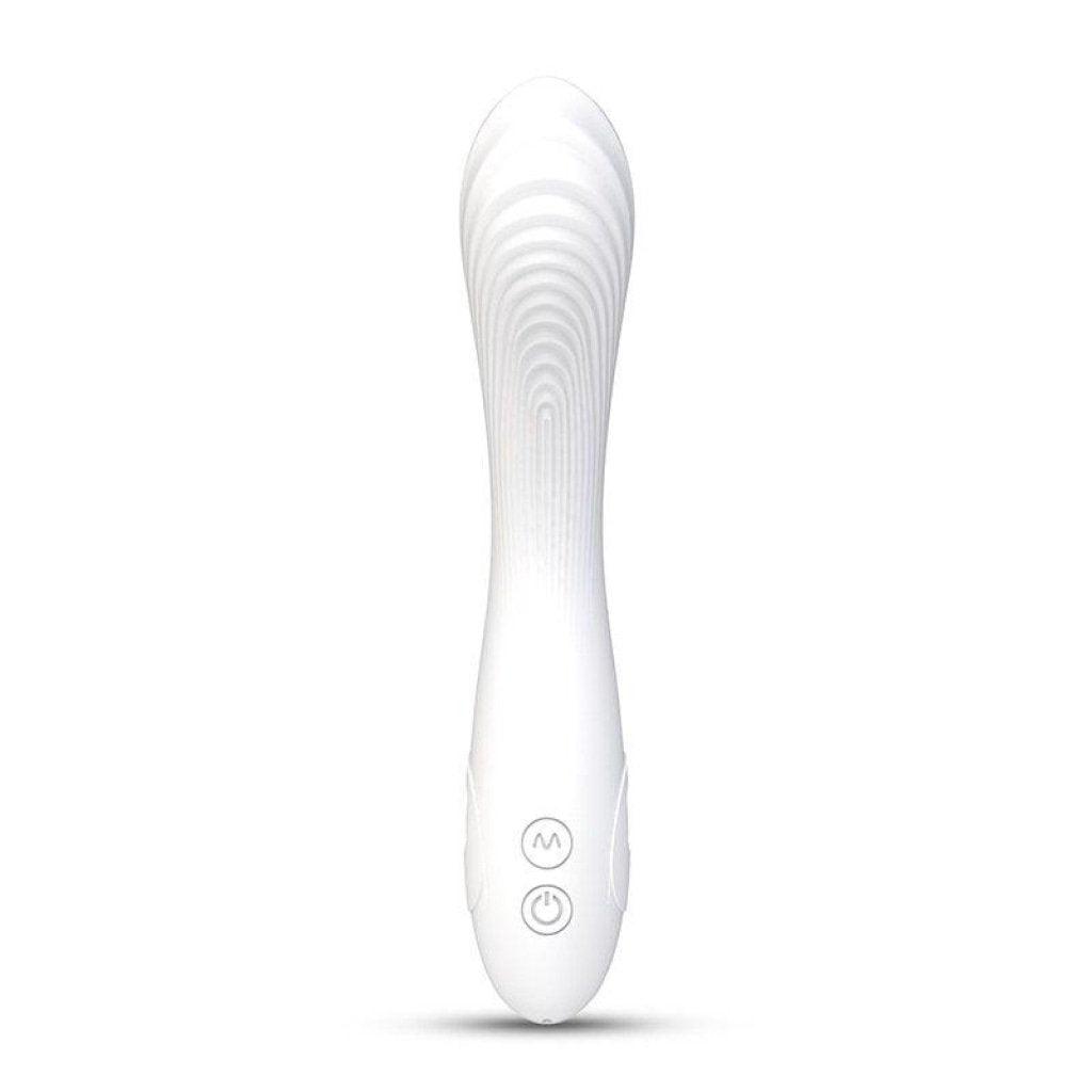 Flexible Bending Silicone Vibrator White - Adult Toys