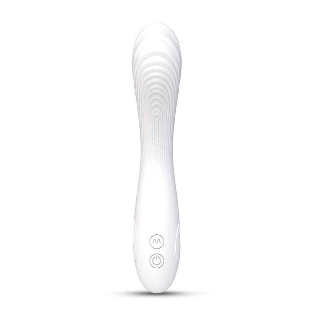 Flexible Bending Silicone Vibrator White - Adult Toys