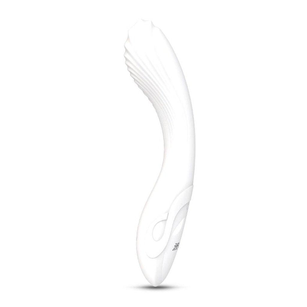 Flexible Bending Silicone Vibrator White - Adult Toys
