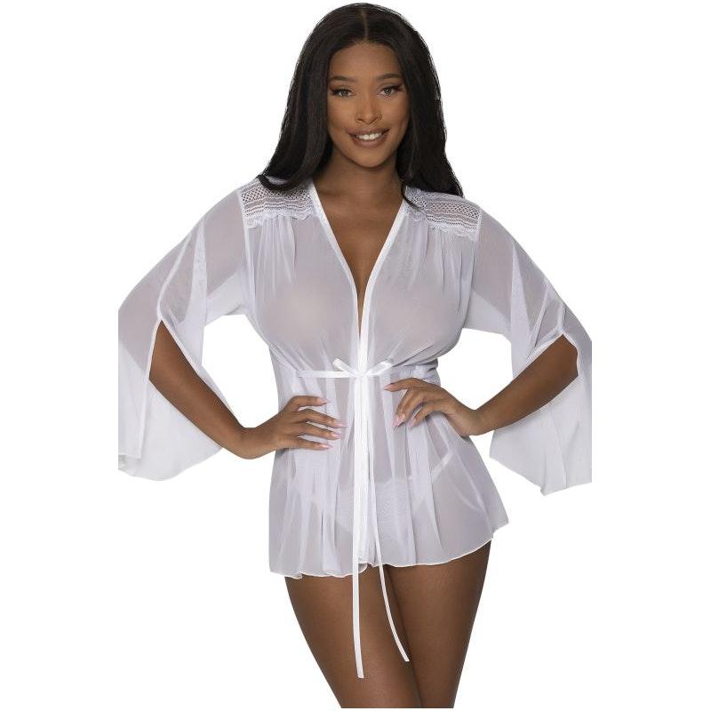 Flowing Short Robe - Naughty by Nature Adult Store