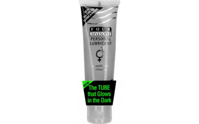 Four Seasons Glow N Dark Lube Tube 100ml - Naughty by Nature Adult Store