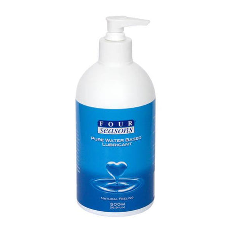 Four Seasons Water Based Personal Lubricant – 500ml Pump Bottle - LOTIONS & LUBES