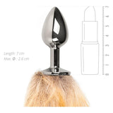 Fox Tail No. 1 Silver Plug - Naughty by Nature Adult Store