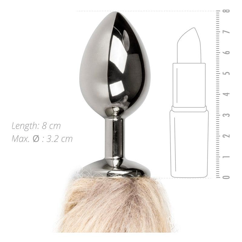 Fox Tail No. 2 Silver Plug - Naughty by Nature Adult Store