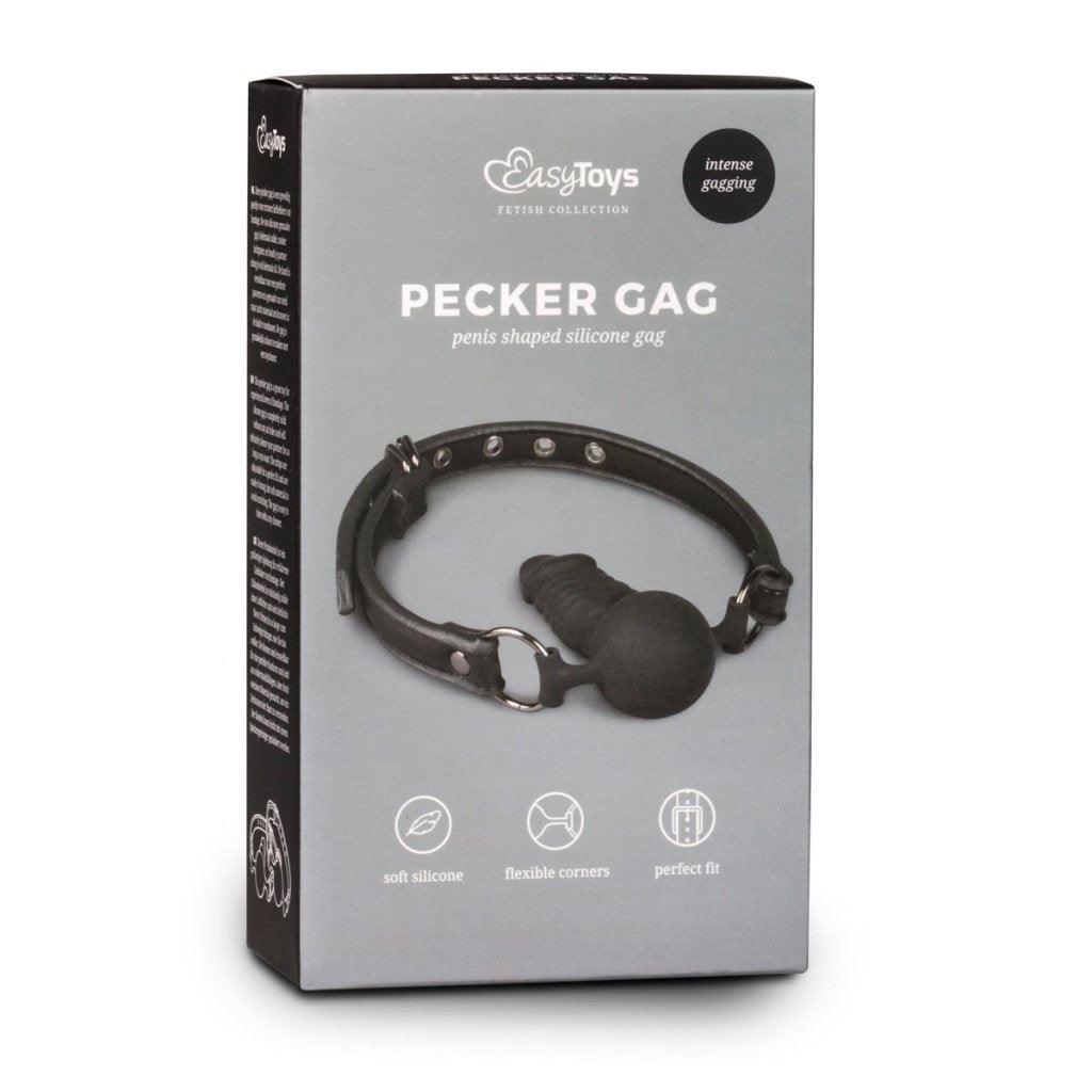 Gag With Silicone Dong - Adult Toys