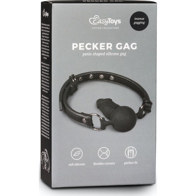 Gag With Silicone Dong - Adult Toys