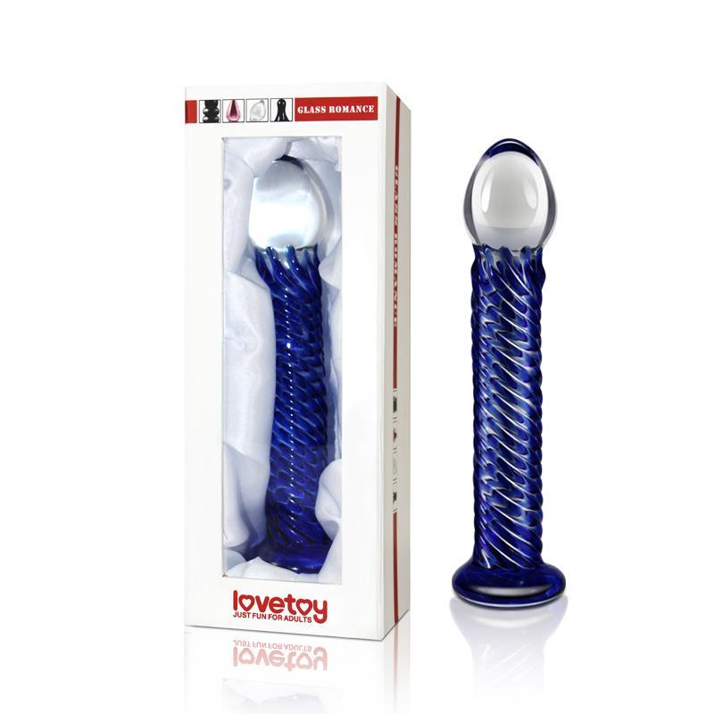 Glass Romance 7 Blue 7.5in - Adult Toys
