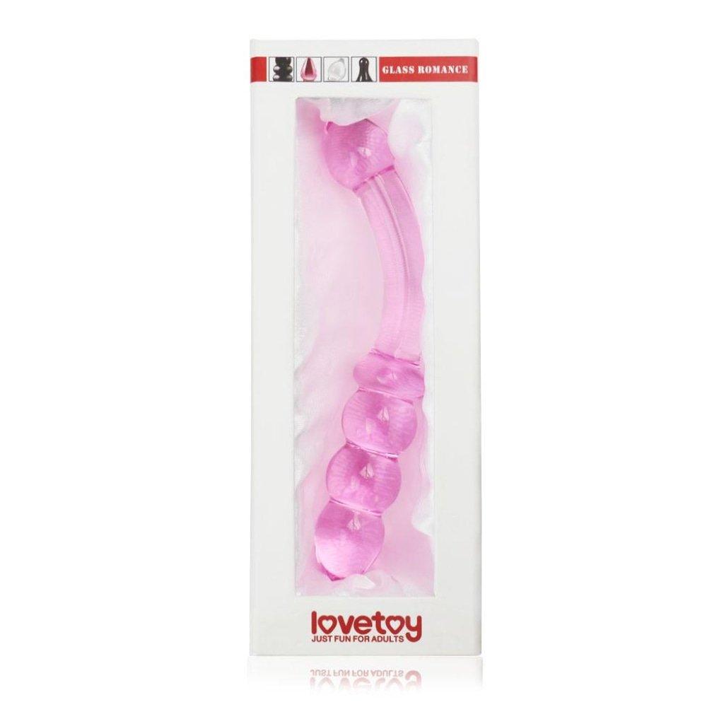 Glass Romance Pink Glass Dildo – 7 Inch Temperature Play Sex Toy - Adult Toys