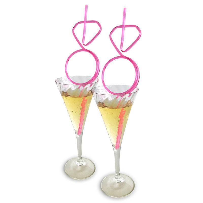 Glitterati - Diamond Straw Set - Hens Party Novelty - Set of 8 - Naughty by Nature Adult Store