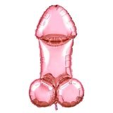 Glitterati - Penis Party Balloon 90cm Mylar - Rose Gold 90 cm Novelty Balloon - Naughty by Nature Adult Store