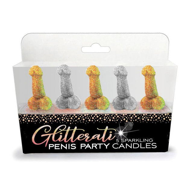 Glitterati - Penis Party Candles - Novelty Candles - 5 Pack - Novelties