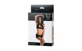 Glossy Brianna Wetlook Lingerie Set – Black Shiny Two - Piece Outfit - Lingerie
