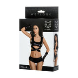 Glossy Wetlook 3 Pc Set Halle - Lingerie