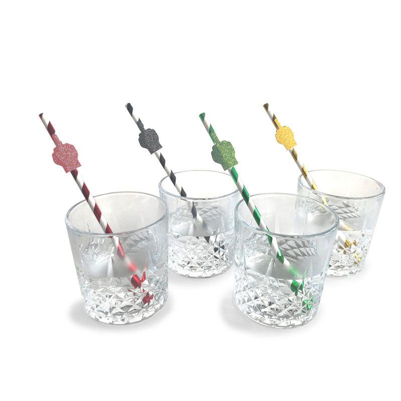 Happy Fucking Birthday Tall Party Straws - Party Straws - 8 Pack - Novelties