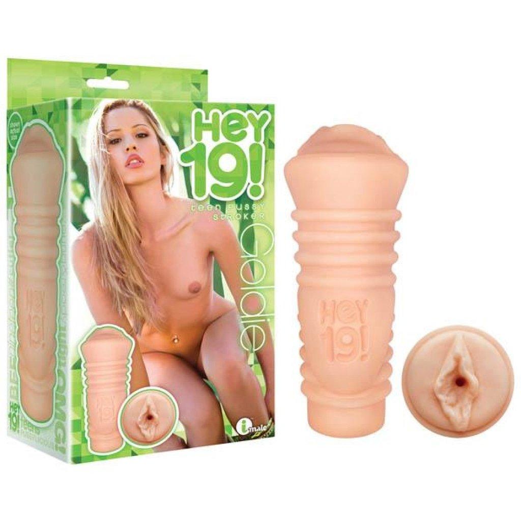 Hey 19! Goldie Flesh Vagina Stroker – Realistic Pocket Pussy - MASTURBATORS