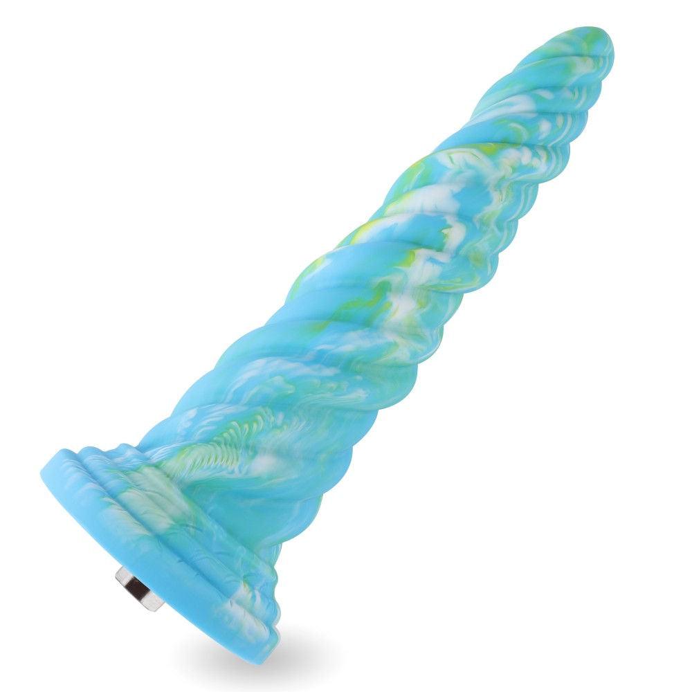 HiSmith - 10" Silicone Aqua Awl Dildo (KlicLok) - 