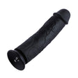 HiSmith - 11" Silicone Black Curved Dildo (KlicLok) - 