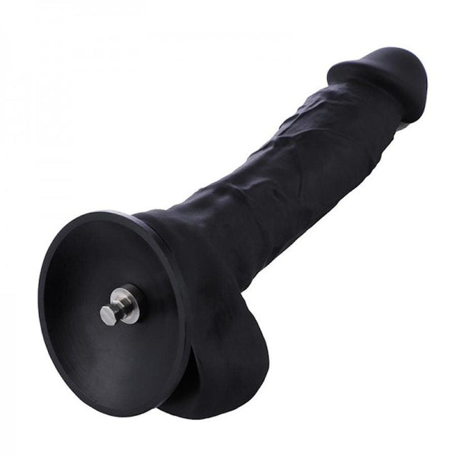 HiSmith - 8.3" Silicone Black Dildo (KlicLok) - 