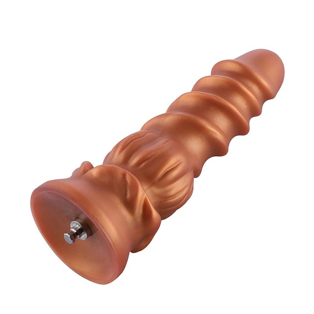HiSmith - 8.5" Silicone Golden Monster Dildo (KlicLok) - 