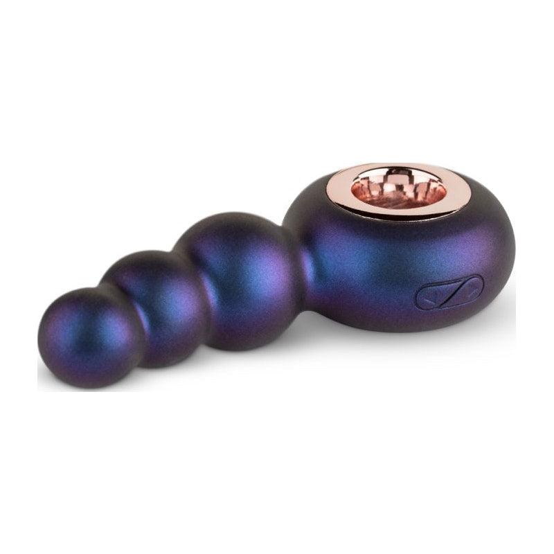Hueman Outer Space Beaded Silicone Vibrating Anal Plug – 10 Modes - Adult Toys