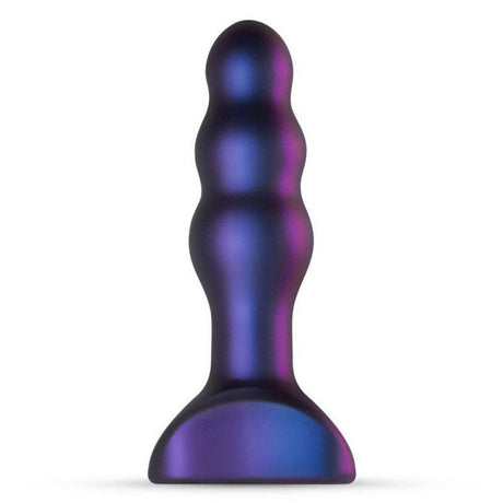 Hueman Space Invader Vibrating Anal Plug – Ribbed Silicone Butt Plug - Adult Toys