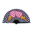 Ice Scream You Scream Blacklight Folding Fan - Lingerie