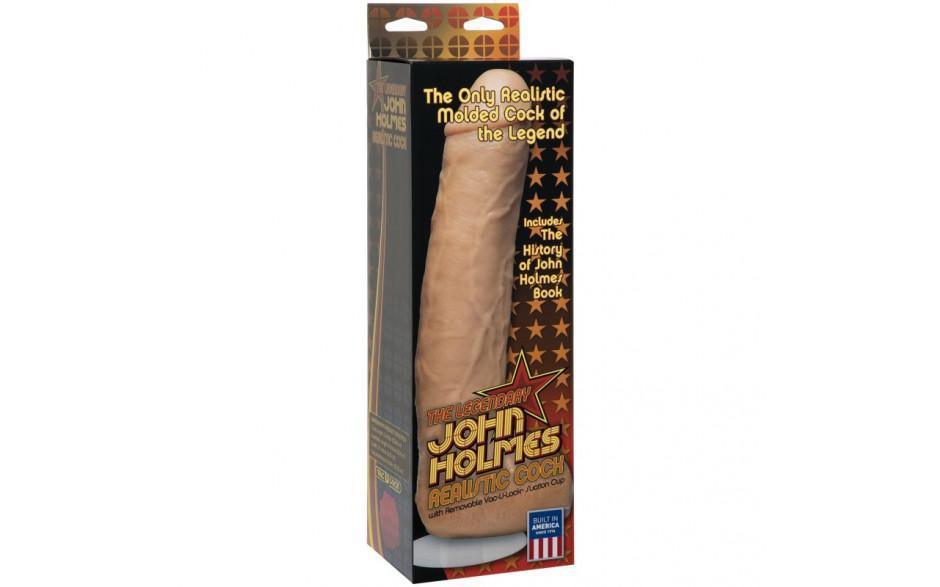 John Holmes Realistic Cock Vanilla - Adult Toys