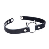 Kinky Kitty Ring Slim Choker Black - Naughty by Nature Adult Store