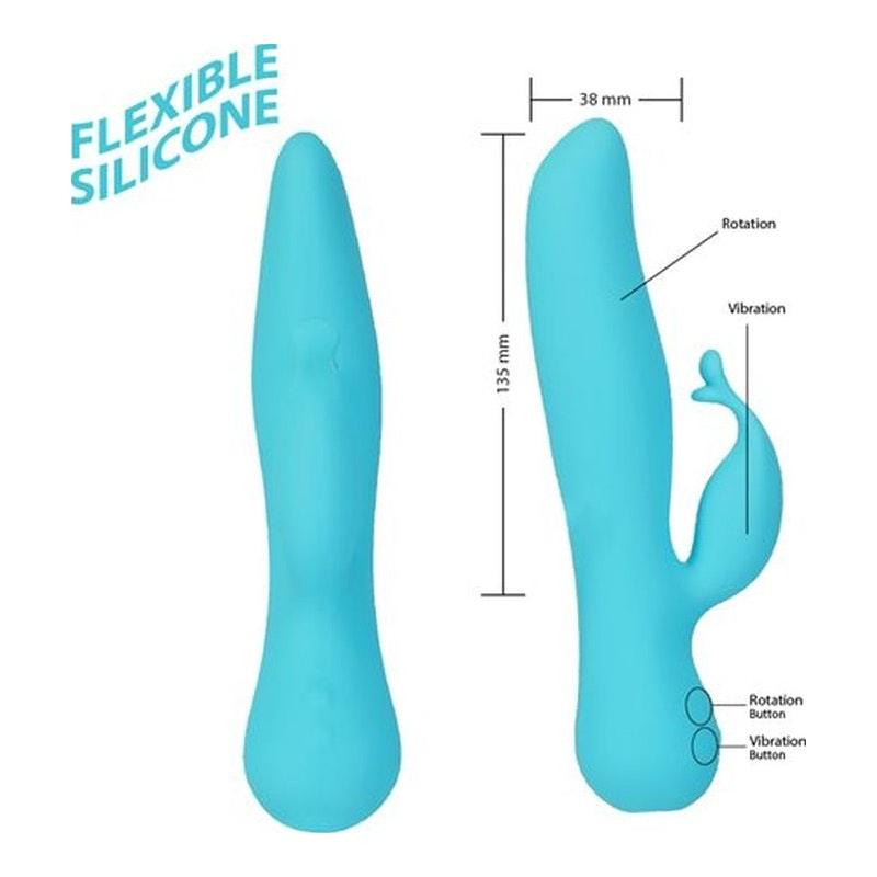 Kissing Swan Rabbit Vibrator - Adult Toys