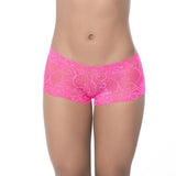 Lace Boyshort Hot Pink - Lingerie
